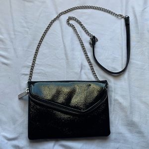 Daria Leather crossbody clutch